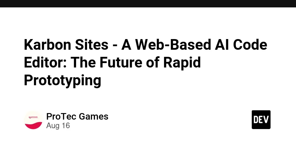 Karbon Sites - A Web-Based AI Code Editor: The Future of Rapid Prototyping